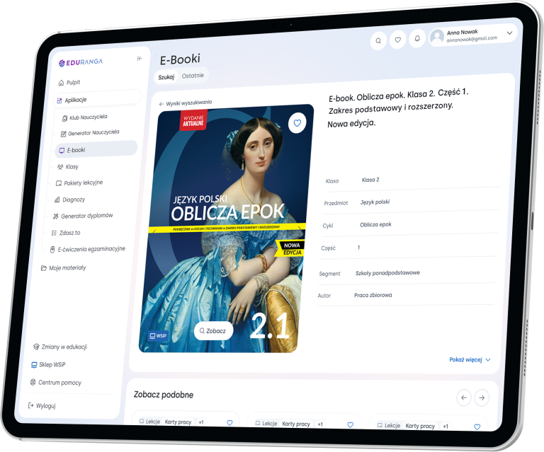 oblicza epok 2.1 ipad e-podrecznik ebook